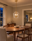 Avenor 3-Light Modern Clear Glass Pendant Light