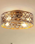 18" Vintage Distressed Flush Mount Smart Ceiling Fan