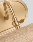 Regan 1-Light Vintage Brass LED Vanity Mirror Light