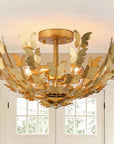 18 Inch 4 Light Betsy Semi Flush Mount Ceiling Light for Bedroom or Hallway