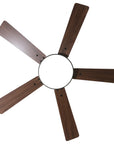 52" Auren Modern Brass Flush Mount LED Ceiling Fan with Reversible Blades
