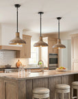 Maud 1-Light Black Modern Island Pendant Light