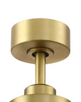 48" Louise Modern Soft Brass Ceiling Fan with Solid Wood Blades