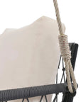 Marin 2-Seat Woven Rope Outdoor Swing Sofa with Cushions