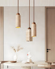 Aveno Modern Minimalist Travertine Pendant Light for Home and Dining