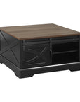 31" Modern Lift Top Coffee Table with Storage Cabinet