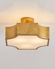 Golden LED Flush Mount Ceiling Light - ParrotUncle