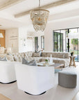 Hatfield Bohemia Style 4 Light Wood Beaded Chandelier