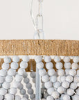 Hatfield Bohemia Style 4 Light Wood Beaded Chandelier