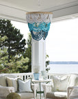 Hatfield Bohemia Style 4 Light Wood Beaded Chandelier
