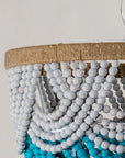 Hatfield Bohemia Style 4 Light Wood Beaded Chandelier