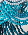 Hatfield Bohemia Style 4 Light Wood Beaded Chandelier
