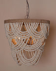 Hatfield Bohemia Style 4 Light Wood Beaded Chandelier