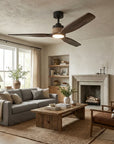 56" Louise Wood Blades LED Ceiling Fan