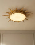 25 " Dana Golden Sunburst Ceiling Light