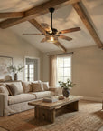 52" Matte Black Cage Ceiling Fan