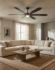72" Jaydn Satin Nickel Ceiling Fan