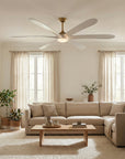 72" Jaydn Satin Nickel Ceiling Fan