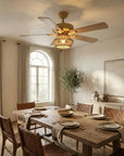 52" Pune Farmhouse Reversible Ceiling Fan