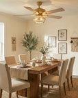 52" Pune Farmhouse Reversible Ceiling Fan