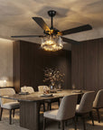 52" Dicken Crystal Ceiling Fan With Lighting