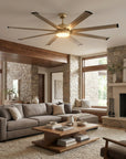 72" Bankston Nickel Ceiling Fan