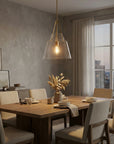 15" Todd Brushed Brass Island Pendant Light