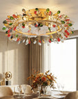 23" Clara Crystal Flush Mount Ceiling Fan