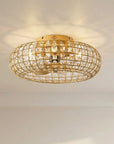 20" Lance Golden Crystal Ceiling Fan