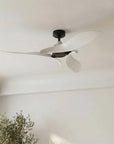 54" DC Motor 6 Speed Black Ceiling Fan