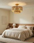 3-Light Wabi Sabi Flush Mount Ceiling Light