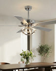 52" Zelda Chrome Reversible Ceiling Fan