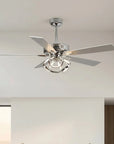 52" Zelda Chrome Reversible Ceiling Fan