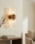 Zora 2-Light Gold Wall Sconce