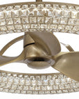 33" Nova LED Crystal Chandelier Ceiling Fan