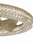 33" Nova LED Crystal Chandelier Ceiling Fan