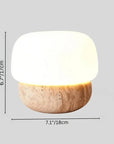 Nira Travertine Mushroom Table Lamp - IPLUS Lighting