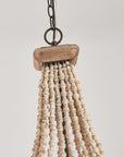 Regas Wood Bead 4 Light Candle Style Chandelier - IPLUS Lighting