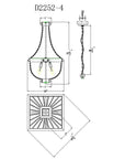 Regas 4-Light Wood Bead Candle Style Chandelier - ParrotUncle