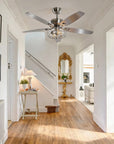 52" Kyla Industrial Caged Ceiling Fan