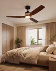 56" Louise Wood Blades LED Ceiling Fan