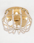 13" Farmhouse Flush Mount Ceiling Fan