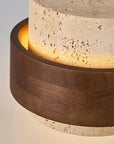 Stellis Natural Stone and Wood Modern Pendant Light - IPLUS Lighting