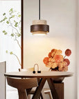 Stellis Natural Stone and Wood Modern Pendant Light - IPLUS Lighting