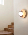 Teus Modern Minimalist Wabi-Sab Travertine Wall Lamp - IPLUS Lighting