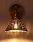 Traditional 1-Light Golden Wall Light - ParrotUncle