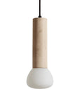 Voline 12 Inch Modern Minimalist Travertine Frosted Pendant Light - IPLUS Lighting