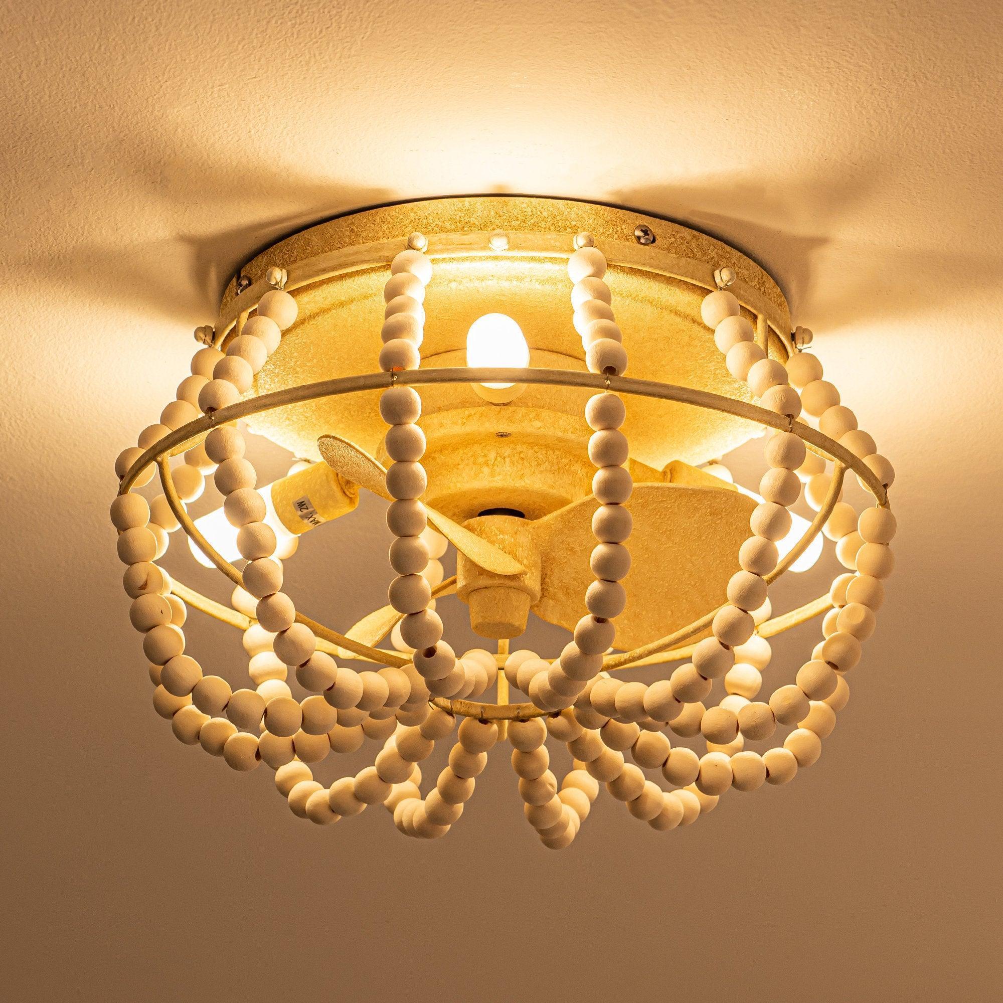 Caged Farmhouse Flush Mount Ceiling Fans: Safety, Cleaning, and Airflow Trade-offs - IPLUS Lighting