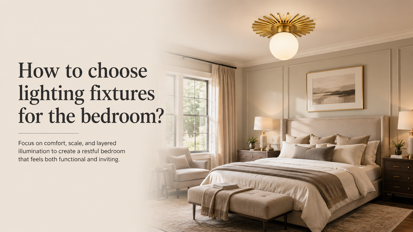 How to Choose Lighting Fixtures For The Bedroom？ - IPLUS Lighting