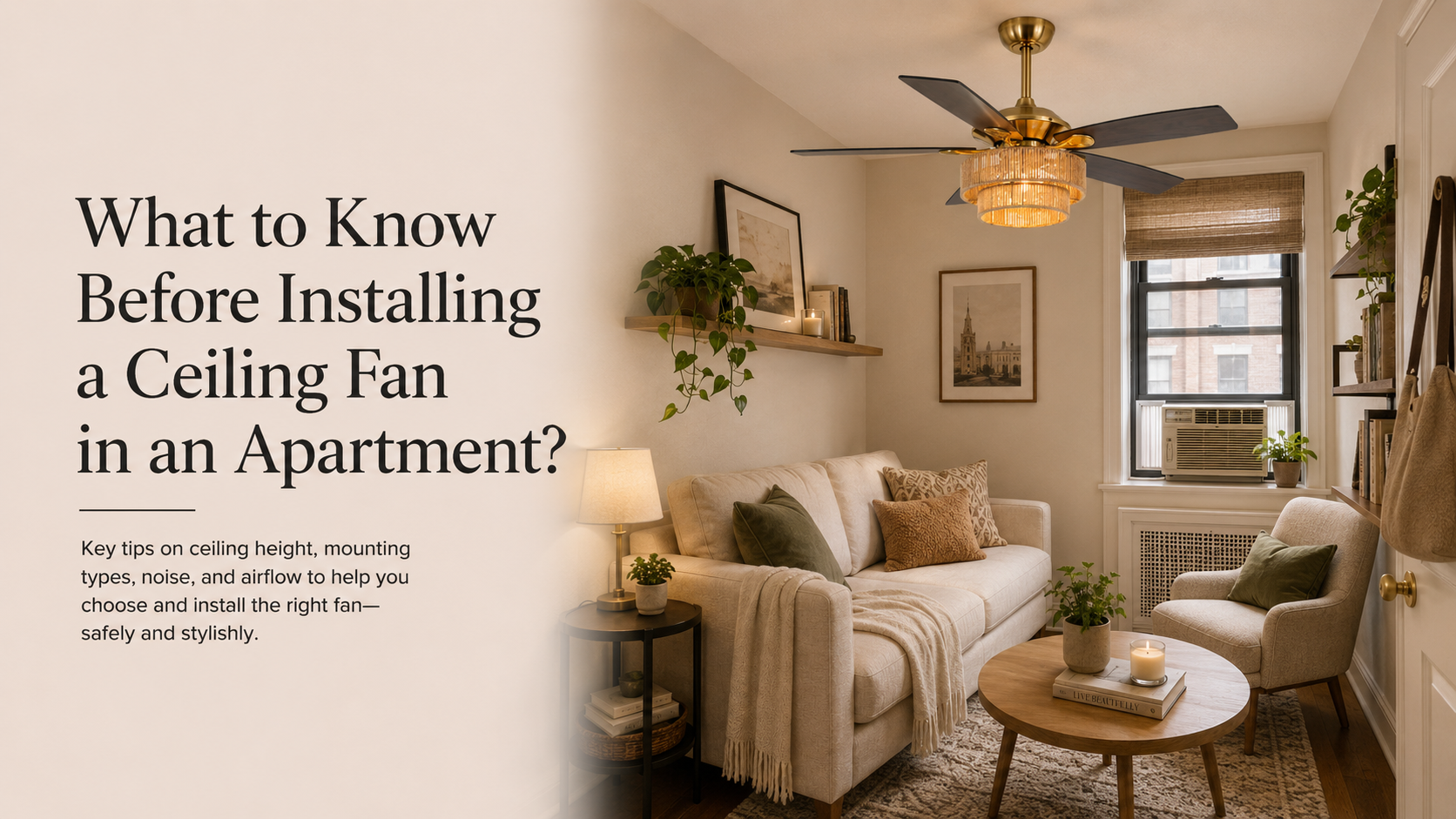 What to Know Before Installing a Ceiling Fan in an Apartment？